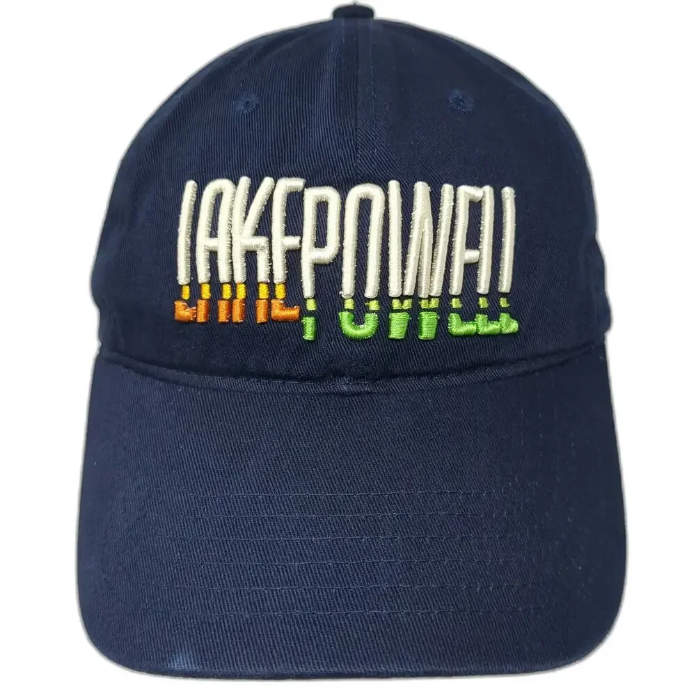 Ouray Baseball Cap Blue One Size Strapback Embroidered Lake Powell Utah Arizona